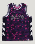 COLOR CAMO MESH MULTI LOGO RELAXED FIT TANK TOP MENS