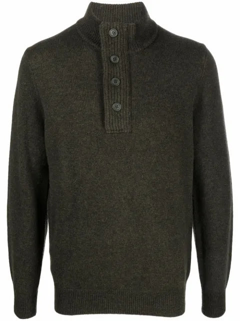 Barbour funnel-neck wool jumper