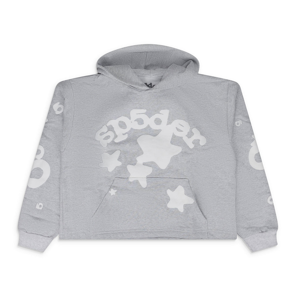 Grey Womens Beluga Grey Crop Hoodie