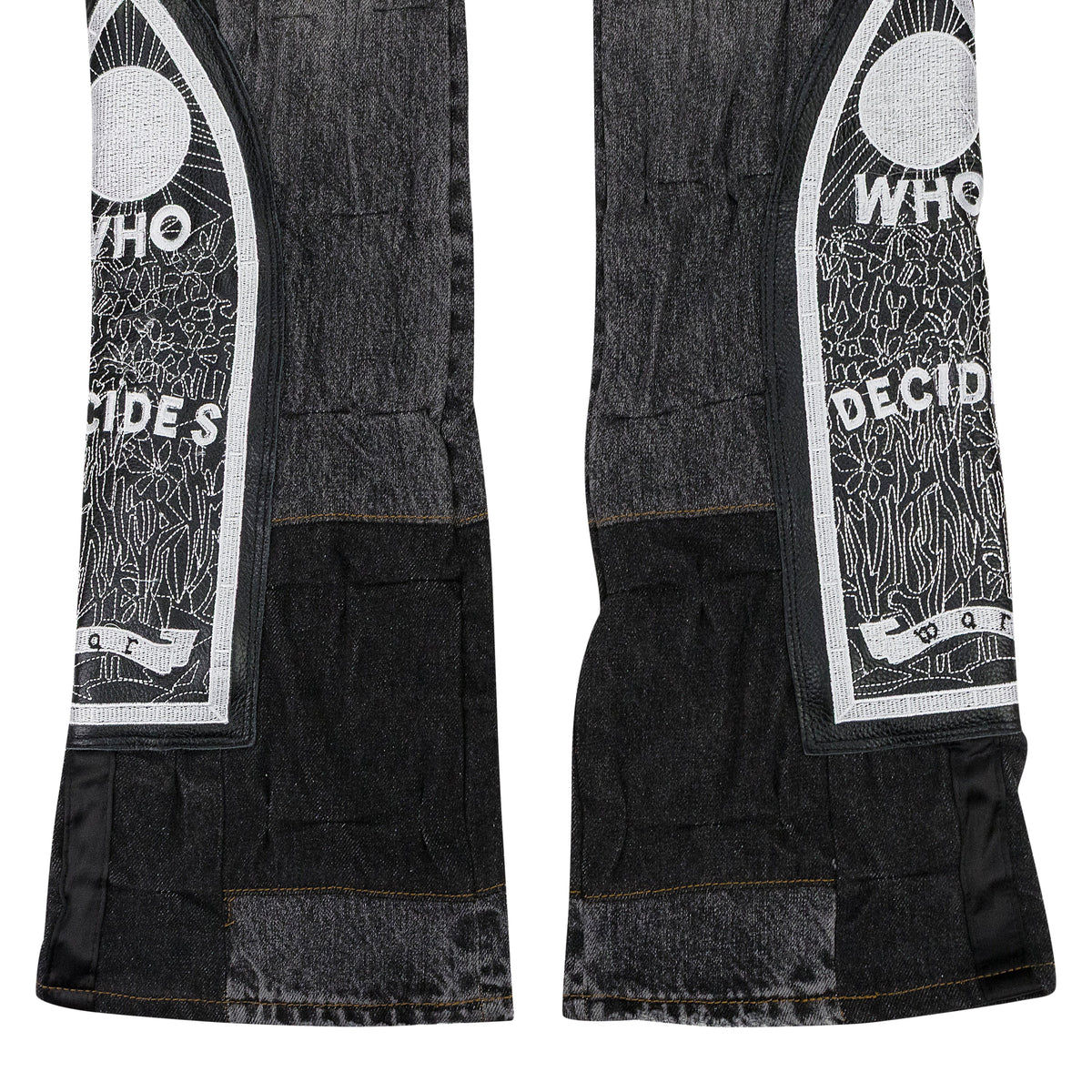 BLACK PATCHED ARCH PANTS