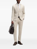 BOSS one - slim-fit suit jacket in virgin wool serge