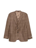 Canali check-pattern single-breasted jacket