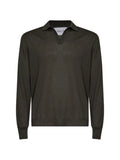 D4.0 virgin-wool open-collar sweater