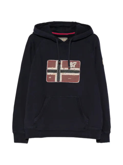 Napapijri B-Archive logo-patch drawstring hoodie