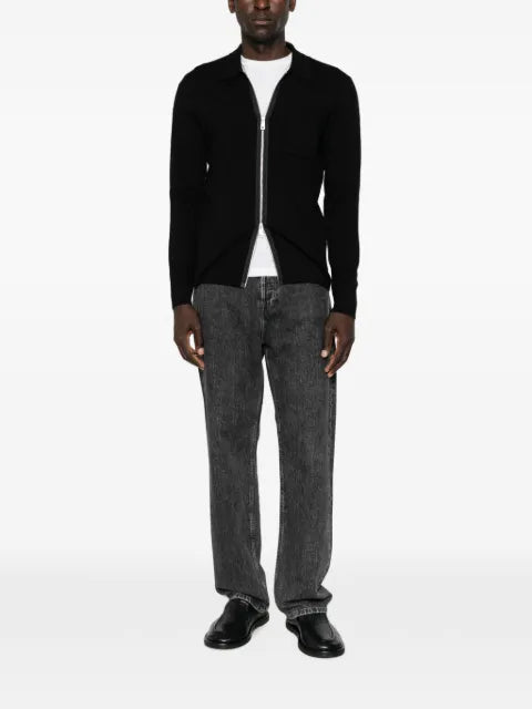 SAMSOE SAMSOE zip-up chest-pocket cardigan