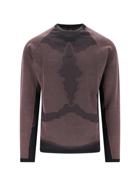 Oakley abstract-pattern long-sleeve sweater