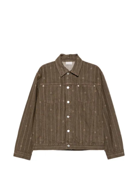 Drôle De Monsieur logo-monogram denim jacket