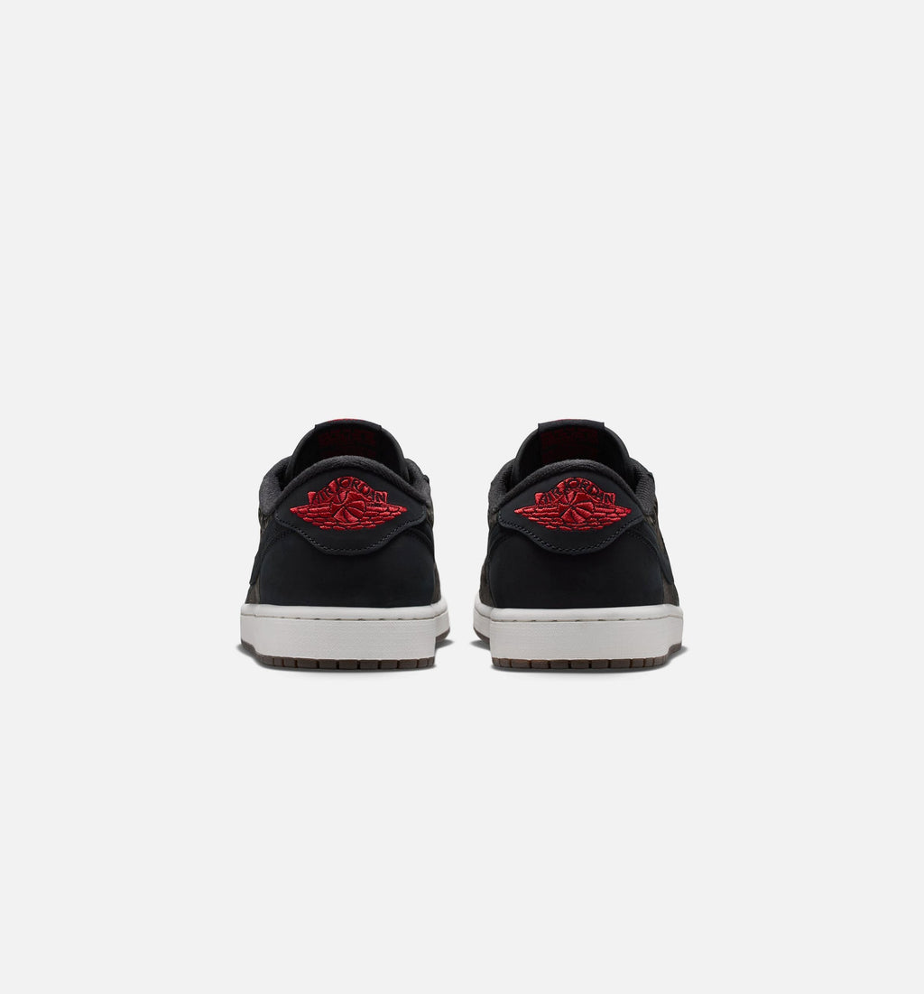Air Jordan 1 Retro Low OG Laser Black And Varsity Red Men's Lifestyle Shoes - Black/Varsity Red/Summit White