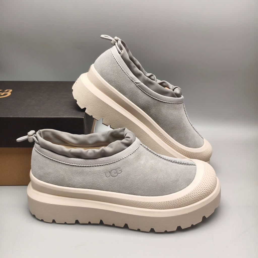 Light Grey Slip-On Trendy Casual Sneakers — New Arrival | In Stock