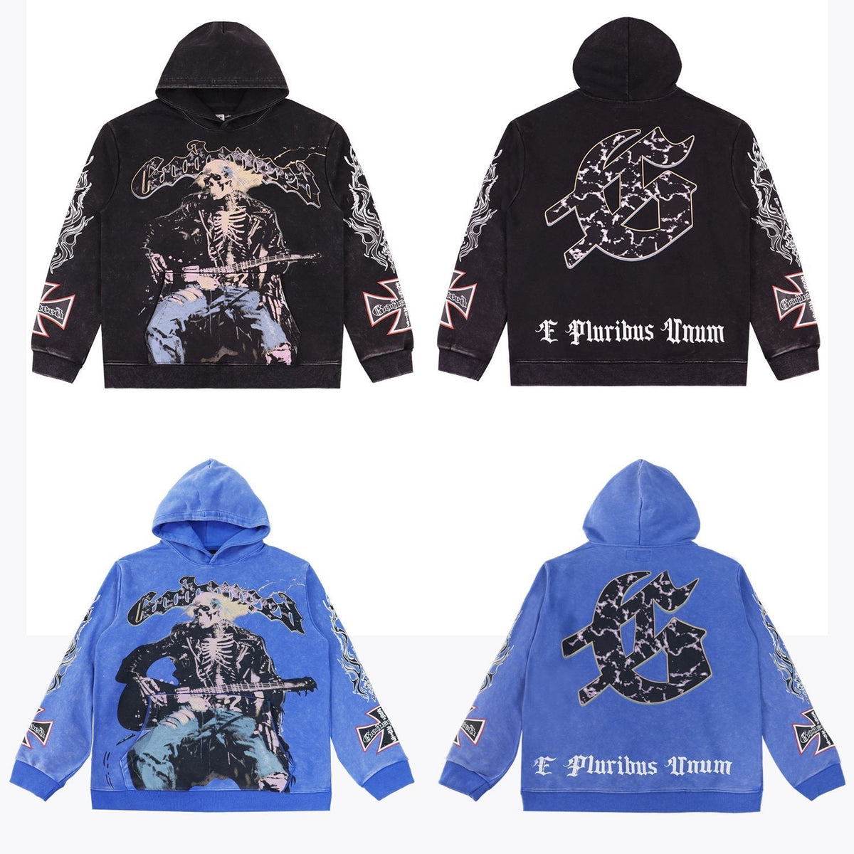Godspeed Skeleton Guitarist Graphic Hoodie