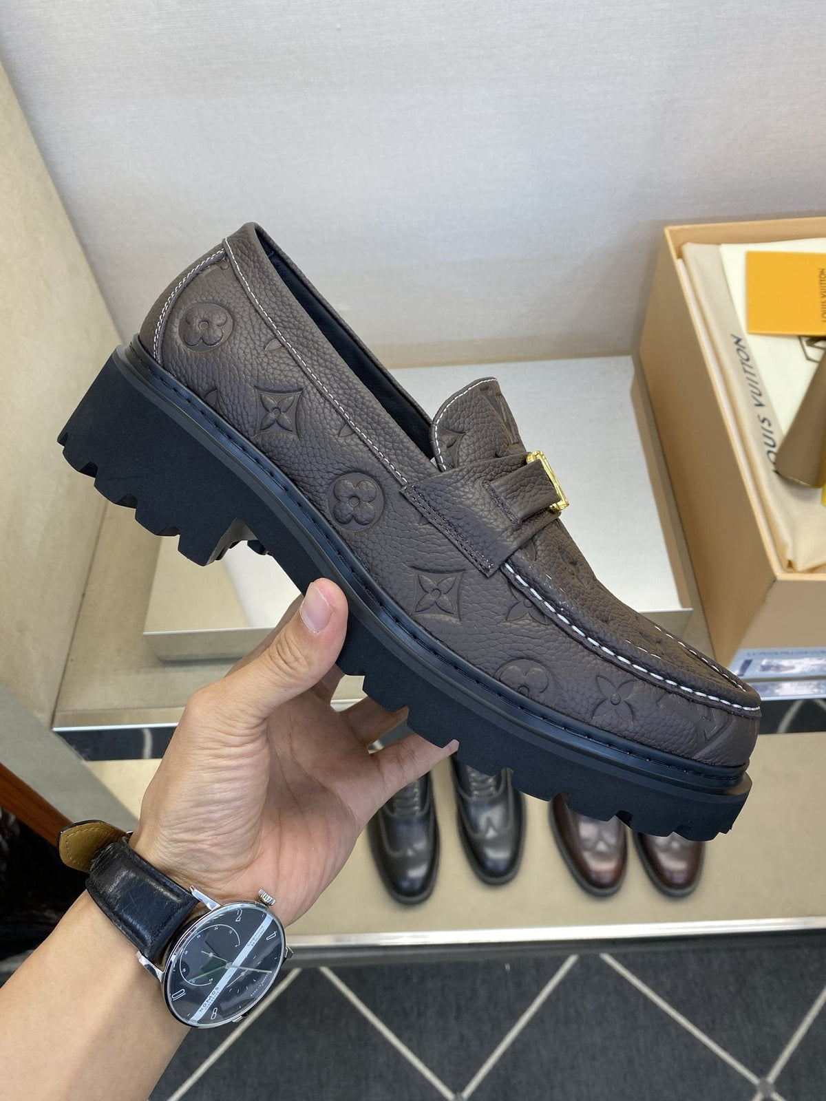 Louis Vuitton Men's Metal Hardware Loafers