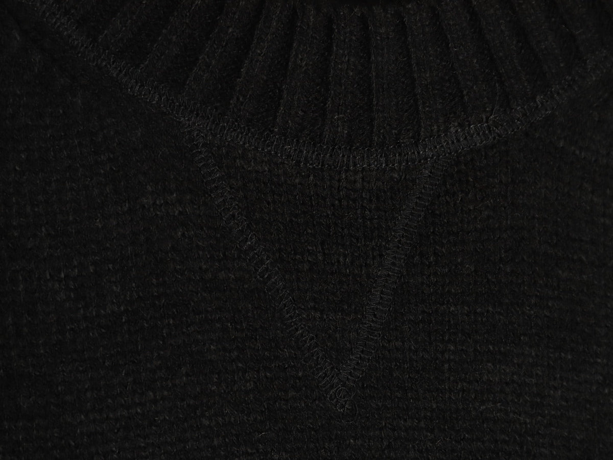 Prada Milano Logo Crewneck Knit Sweater - Black